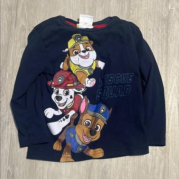 Paw Patrol Other - Paw Patrol Blue and Red Long Sleeve Tees with Cartoon Graphics 2T